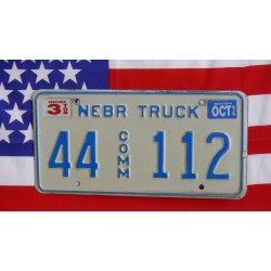 Americká spz Nebraska 