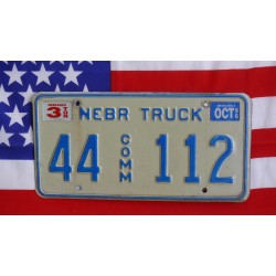 Americká spz Nebraska 