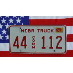 Americká spz Nebraska 