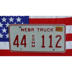 Americká spz Nebraska 