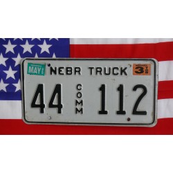 Americká spz Nebraska 