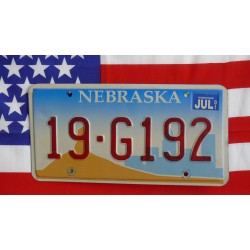 Americká spz Nebraska 
