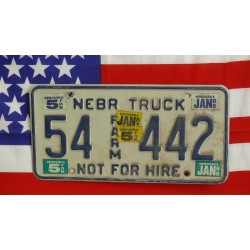 Americká spz Nebraska 