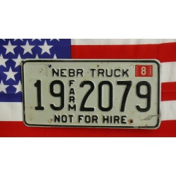 Americká spz Nebraska 