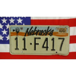 Americká spz Nebraska 