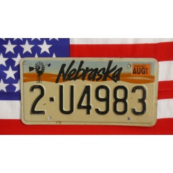 Americká spz Nebraska 