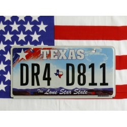 Americká SPZ Texas