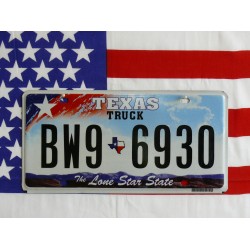Americká SPZ Texas