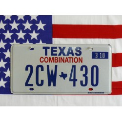 Americká SPZ Texas