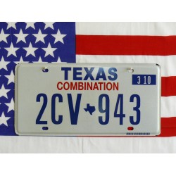 Americká SPZ Texas