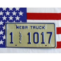 Americká spz Nebraska 