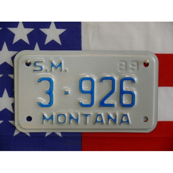 Americká Moto SPZ Montana 1989