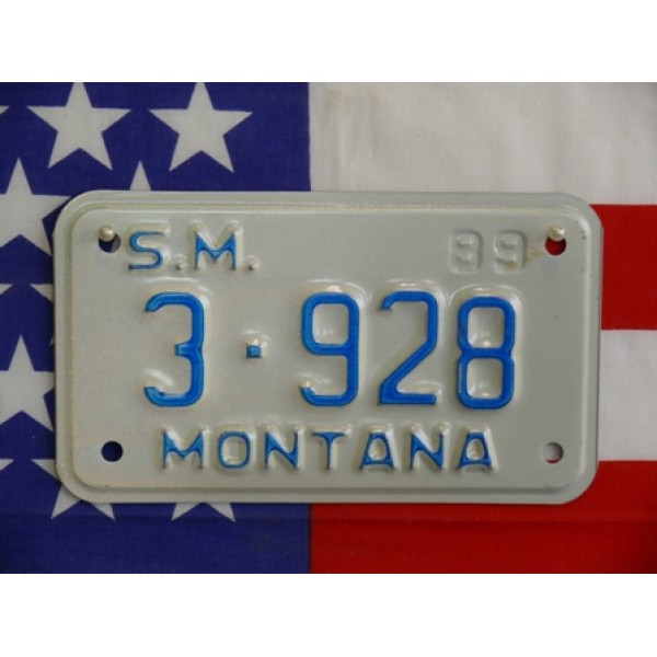 Americká Moto SPZ Montana 1989