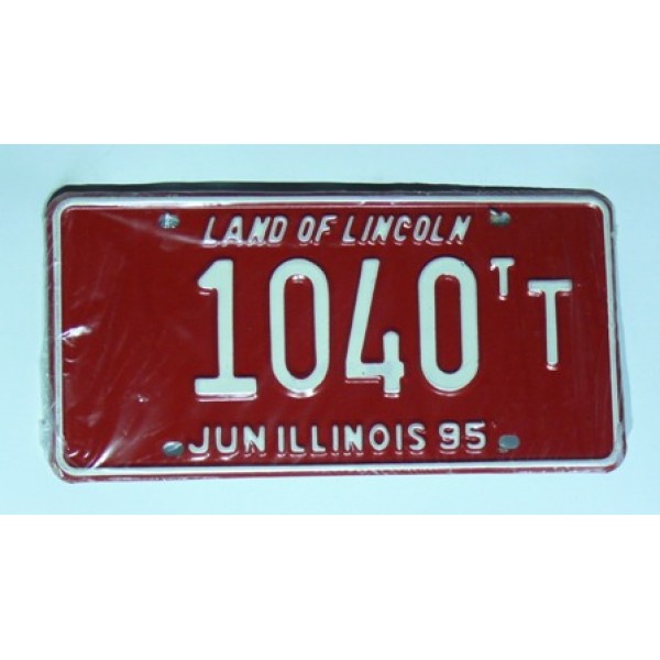 Americká SPZ Illinois sbírka 1040