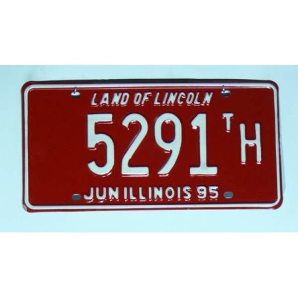 Americká SPZ Illinois sbírka 5291