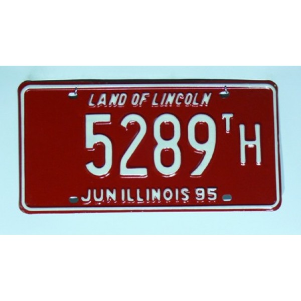 Americká SPZ Illinois sbírka 5289