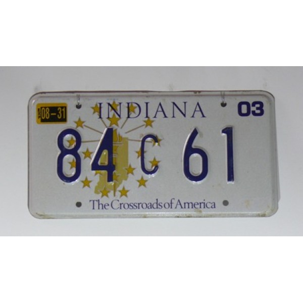 Americká SPZ Indiana 61 sb. 2003