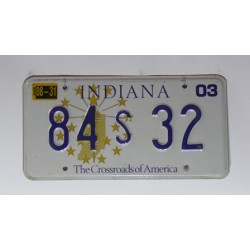 Americká SPZ Indiana 32 sb. 2003