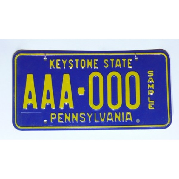 Americká SPZ Pennsylvania AAA