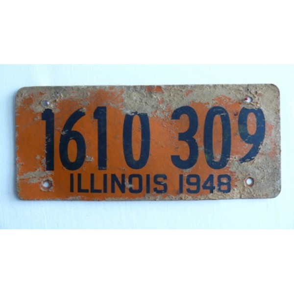 Americká historická spz Illinois ze sololitu 1948