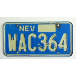 Americká spz Nevada