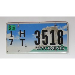 Americká SPZ Wyoming