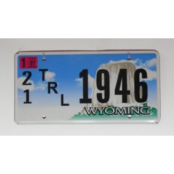 Americká SPZ Wyoming