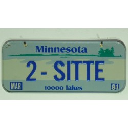 Americká SPZ na kolo r. 81