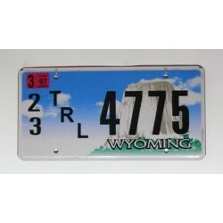 Americká SPZ Wyoming