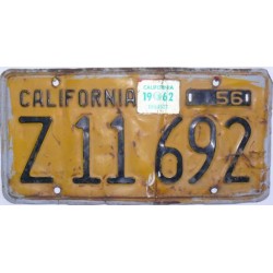 Americká SPZ California historická 1956