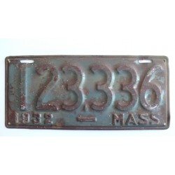 Americká spz Massachussetts historická 1932