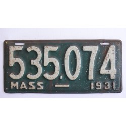 Americká spz Massachussetts historická 1931