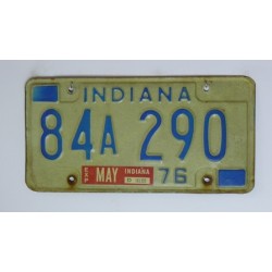 Americká spz Indiana 1976