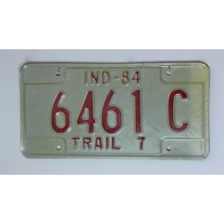 Americká spz Indiana r.1984