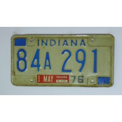 Americká spz Indiana 1976