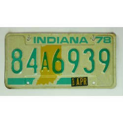 Americká spz Indiana