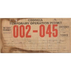 Americká převozní SPZ 