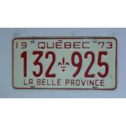 Kanadská spz Quebec r.1973