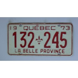 Kanadská spz Quebec r.1973