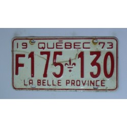 Kanadská spz Quebec r.1973