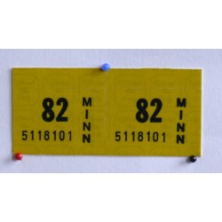 Registrační samolepka 