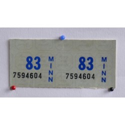 Registrační samolepka 