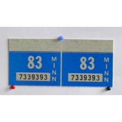 Registrační samolepka 