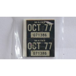 Registrační samolepka 