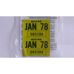 Registrační samolepka 