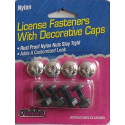 Šroubky na SPZ Cobbs silver