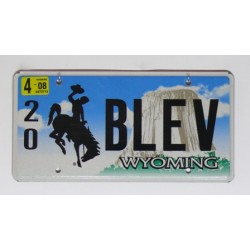 Americká SPZ Wyoming vanity