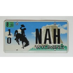 Americká SPZ Wyoming vanity