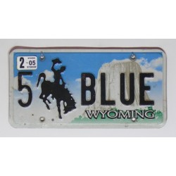 Americká SPZ Wyoming vanity