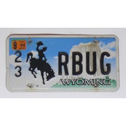 Americká SPZ Wyoming vanity